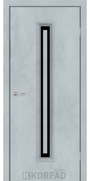 Межкомнатные двери CORNER GLASS-02 canto-collection-corner-glass-02-tsement-svitlyj-black